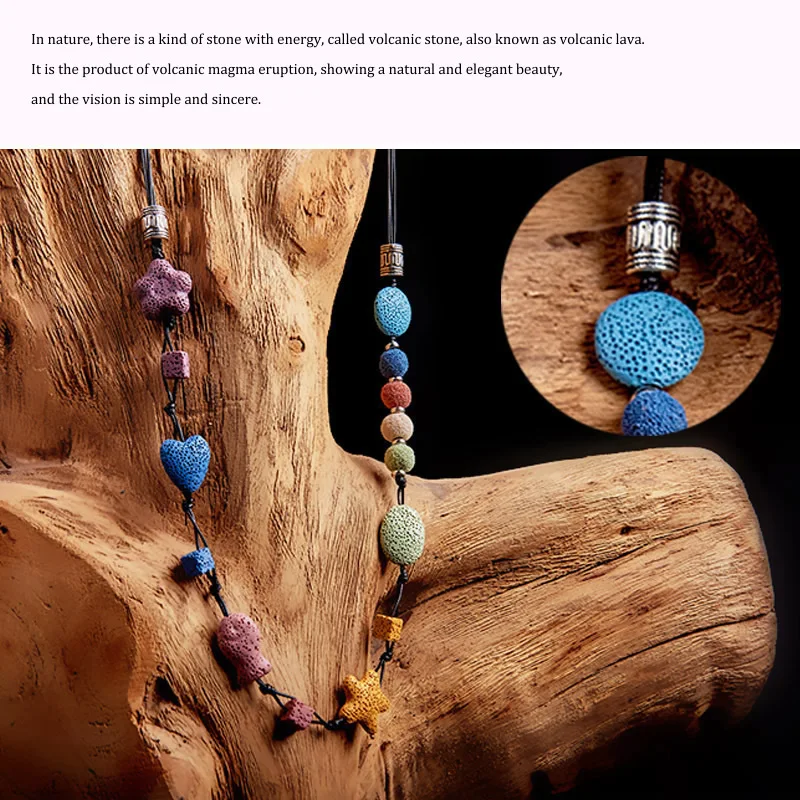 12mm 20mm Colorful Flat Natural Round Lava Beads Volcanic Rock Loose Spacer Beads Jewelry Earrings Necklace Making DIY Bracelet
