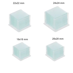 100 Stuks Transparant Vierkant Glas Glaasjes Coverslips Coverslides Voor Microscoop Optisch Instrument 18X18Mm 20X20Mm 22X22Mm 24X24Mm