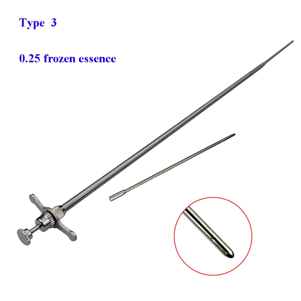 1PCS Bovine Cattle Cow Farm Artificial Insemination Catcher Stainless Steel Pipe Tube Veterinary Equipment 0.25ml 0.5ml Pasture