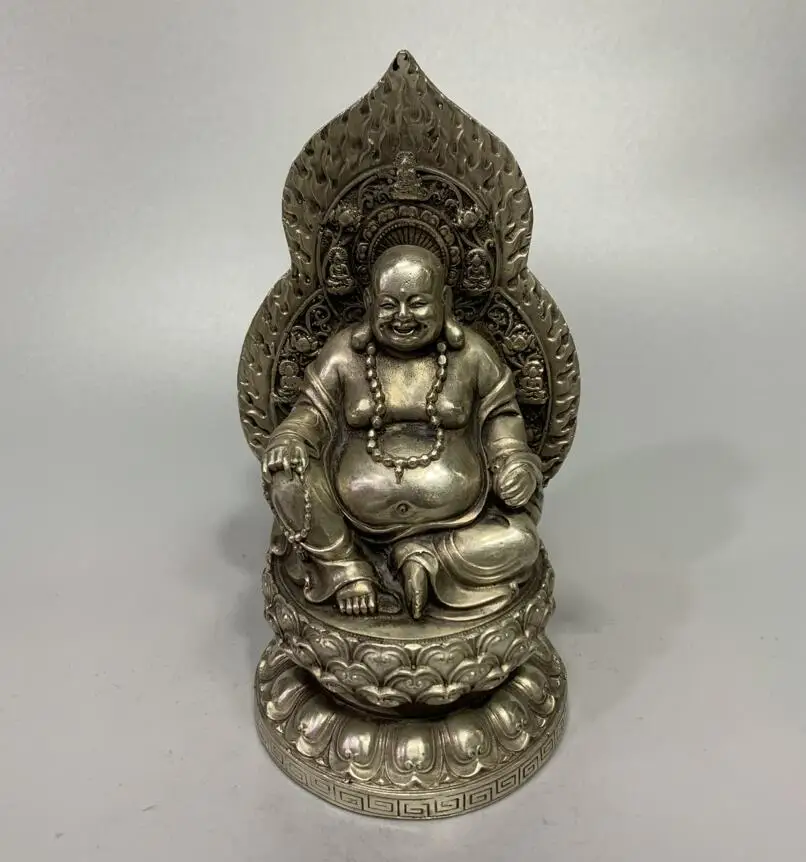 

Archaize White copper maitreya Buddha consecrate Buddha decoration crafts statue