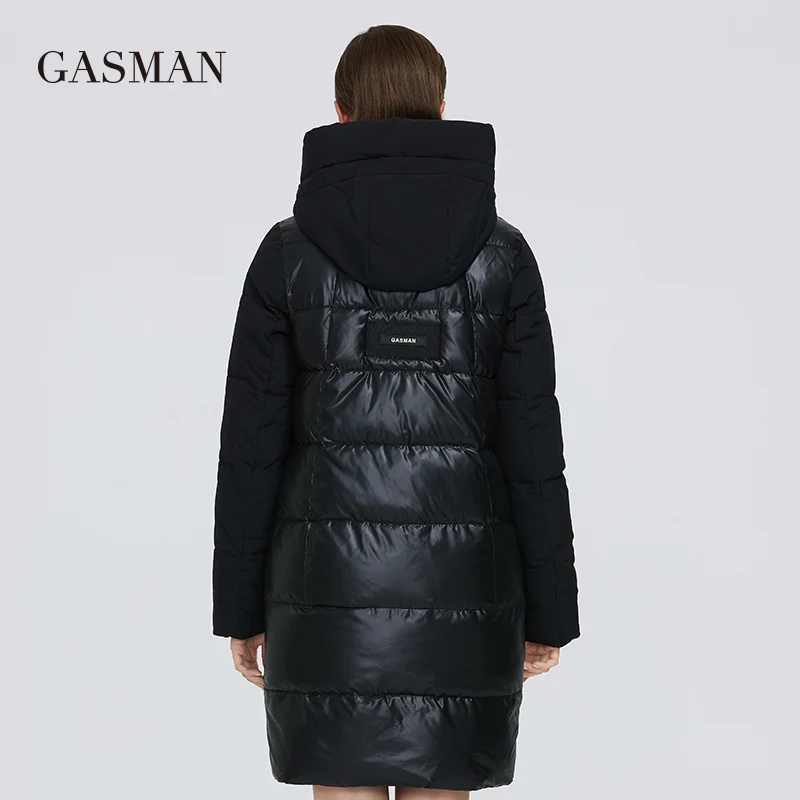 GASMAN 2022 Warm winter down parka Women\'s jackets coats outerwear Slim lambswool coat women Female fashion hooded jacket 017