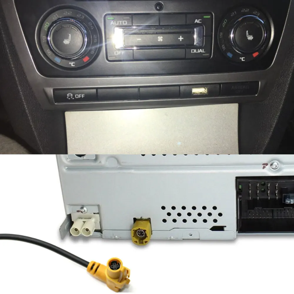 RCD510 RNS315 CD Changer USB Interface Cable Adapter for Skoda Octavia