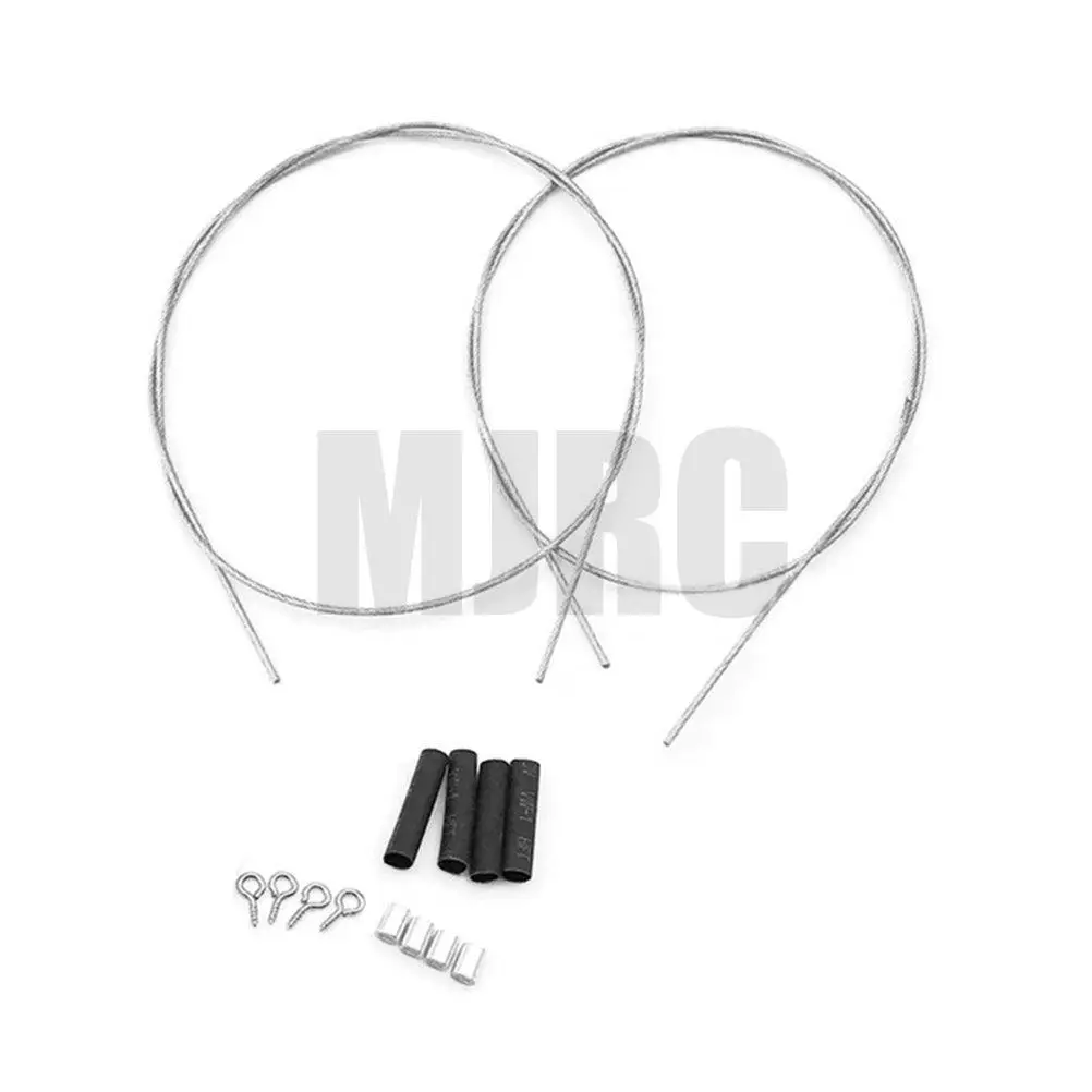 2PCS RC Crawler Modified Parts Steel Rope for 1/10 Axial SCX10 90046 TAMIYA CC01 D90 D110 TF2 RC4WD TRX-4 TRX4 RGT RC Car