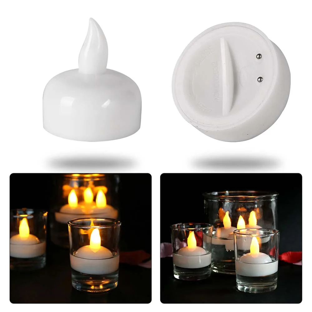 for Wedding Birthday Churches Party Decorations 12pcs/ set Water Sensor Candle Lamp Tealight Flameless LED Electronic Candle