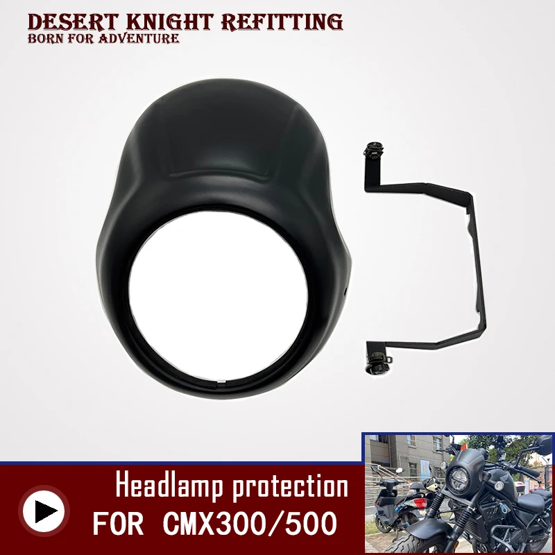 

Headlight Fairing Windshield for Honda CMX500 Rebel CMX 500 300 Rebel500 2017-2021 Headlight Fairing Cowl Cover Mask Accessories