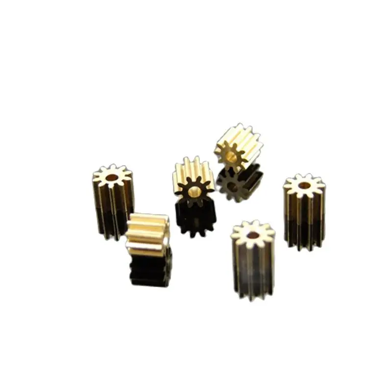 

81A Brass Gear Pore 0.97 mm For Shaft 1mm ( 10 Pcs ) 8 Teeth Motor Shaft Gears Modulus 0.4 DIY Toys RC Model Cars