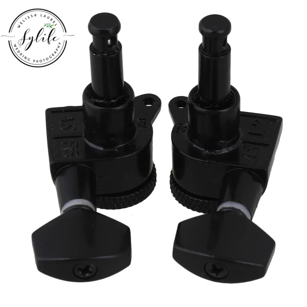 Black Auto lock string Guitar Tuning Pegs Machine heads 3L3R