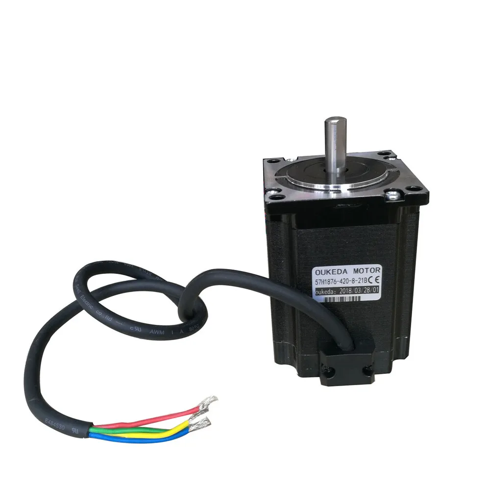 57BYGH76 1.8 °   2-Phase 4-Wires 1.8NM 4.2A 57mm * 76mm محرك متدرج 57DL76-4204A 57DL76-4204B