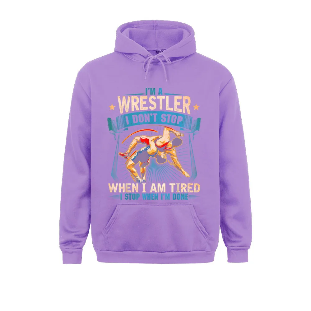 Sudaderas con capucha de manga larga para hombre, ropa de Anime, Im A Wrestler, Don\'t Stop, regalo de lucha libre, papá, mamá, hijo, lo último