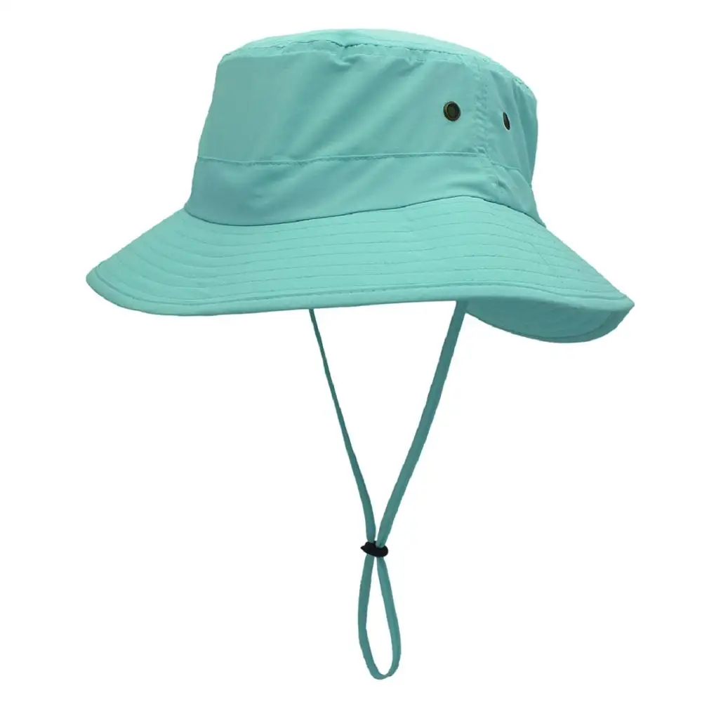 Connectyle Mens Women Lightweight UPF 50+ Wide Brim Safari Quick Dry Sun Hat  Female UV Protection Fishing Hat with Strap Cool