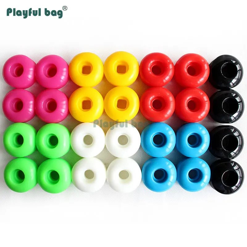 Playful Bag 52x32mm skateboard wheel 95A high hardness action wheel double rocker parts Street brushing PU line wheels AMB22