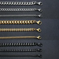 3-11mm Chunky Miami Curb Chain Bracelet for Men, Stainless Steel 5 3-11mm Chunky Miami Curb Chain Bracelet for Men, Stainless Steel 5