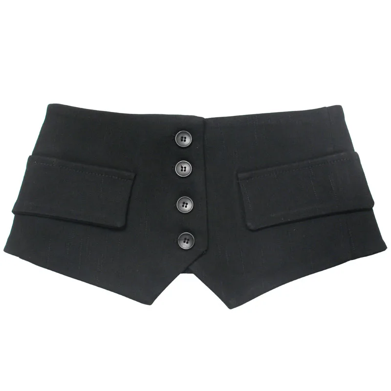 일본식 Cummerbunds 패션 버튼 탄성 천 거들, 여성 장식 셔츠 넓은 허리 벨트, 여성용 허리띠