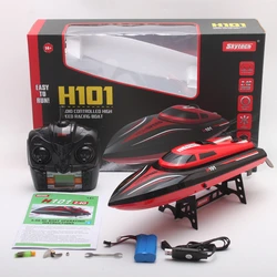 High Speed Racing Boat Model H100 H101 H102 H106 2.4g 150m Remote Control Distance 30km/h Mode Switch Self Righting Rc Boat Toys