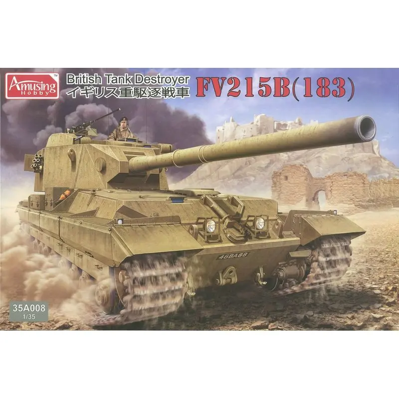 Amusing Hobby 35A008 1/35 British Tank Destroyer FV215B(183) - Scale Model Kit