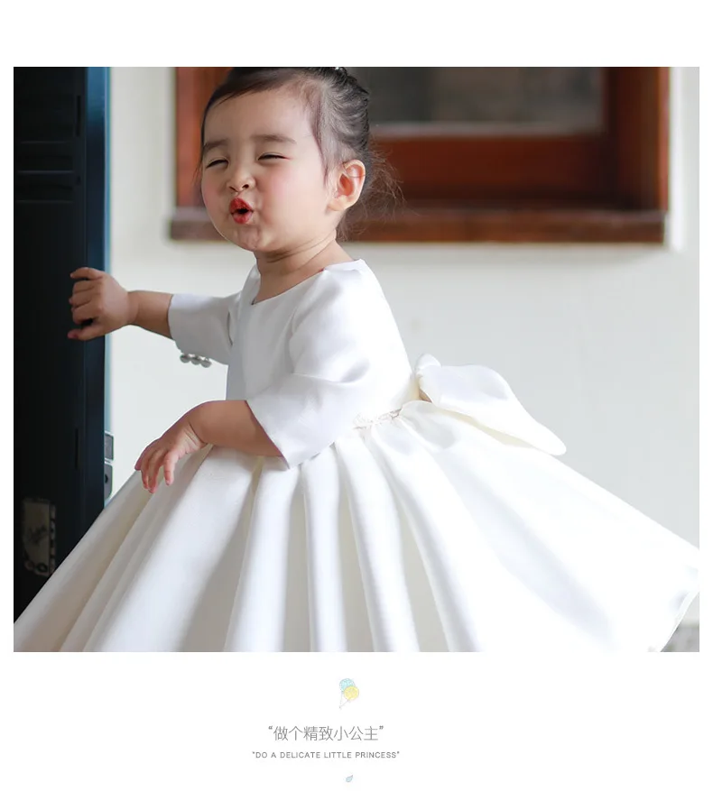 Girls Gown Tutu 1st Birthday Dress Wedding Party Princess Dress For Girl Baby Christening Baptism Dress Kids Dresses For Girl