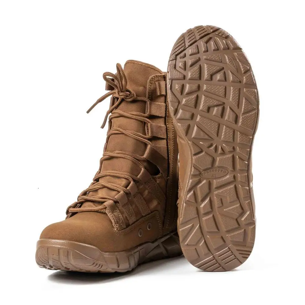 Light Style Suede Boots Men Hiking Boots Breathable Desert Brown Training Boot