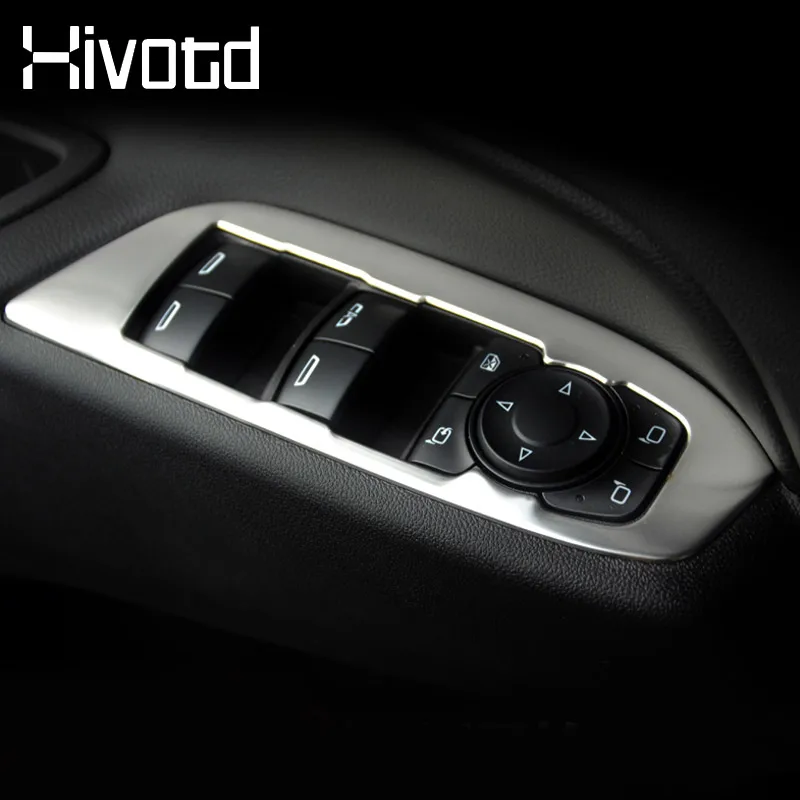 Inner Door Armrest Window Glass Lift Switch Button Panel Cover Trim Car Interior Styling Accessories For Chevrolet Equinox 2020