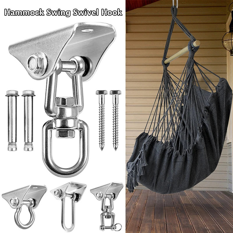 304 Stainless Steel Heavy Duty Swing Fixed Buckles Hook Hanger for Yoga Hammock Chair Sandbag Swing Sets