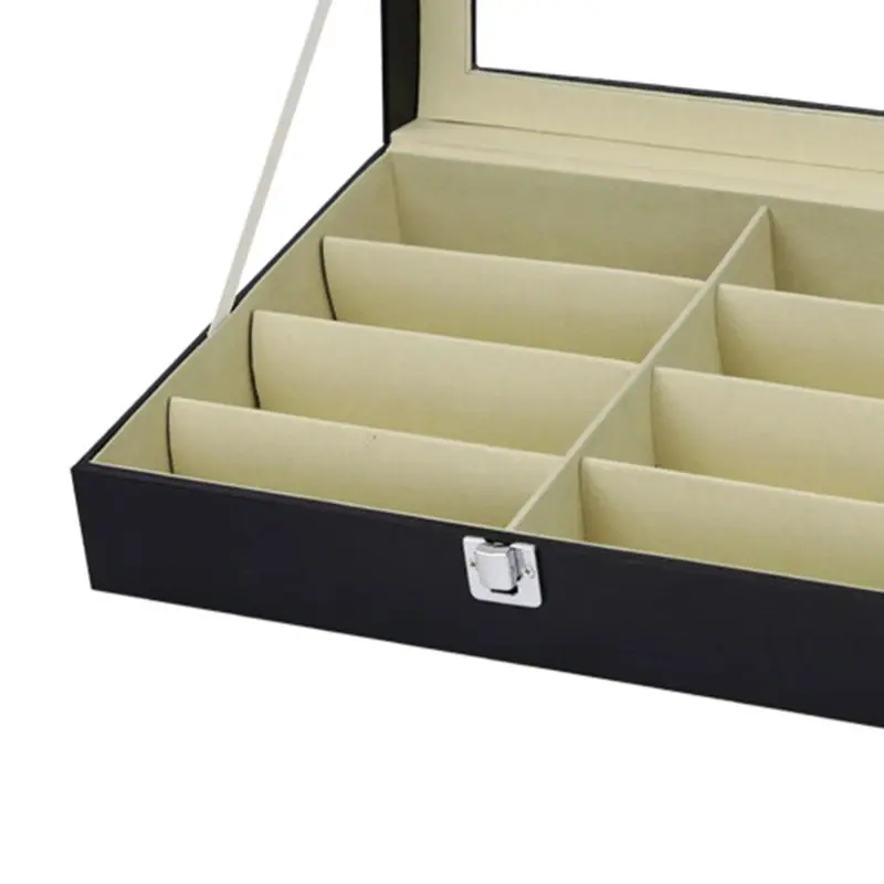 8 Slot Eyeglass Sunglasses Storage Box Men Women  Glasses Display Case Organizer Collect Boxes Transparent Durable