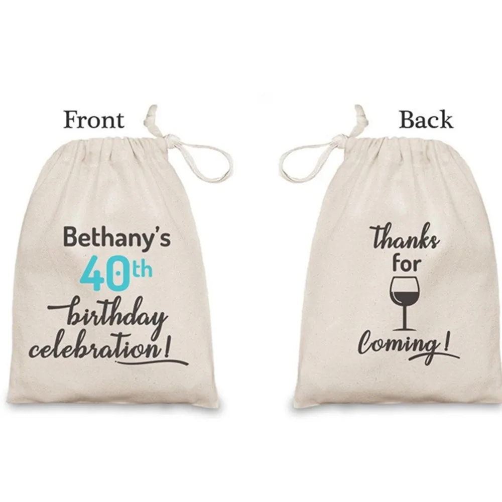 

Set of 25 bags Double side custom design favor bags Party favor bags kit Bags Survival kit bag white Birthday party kit bag