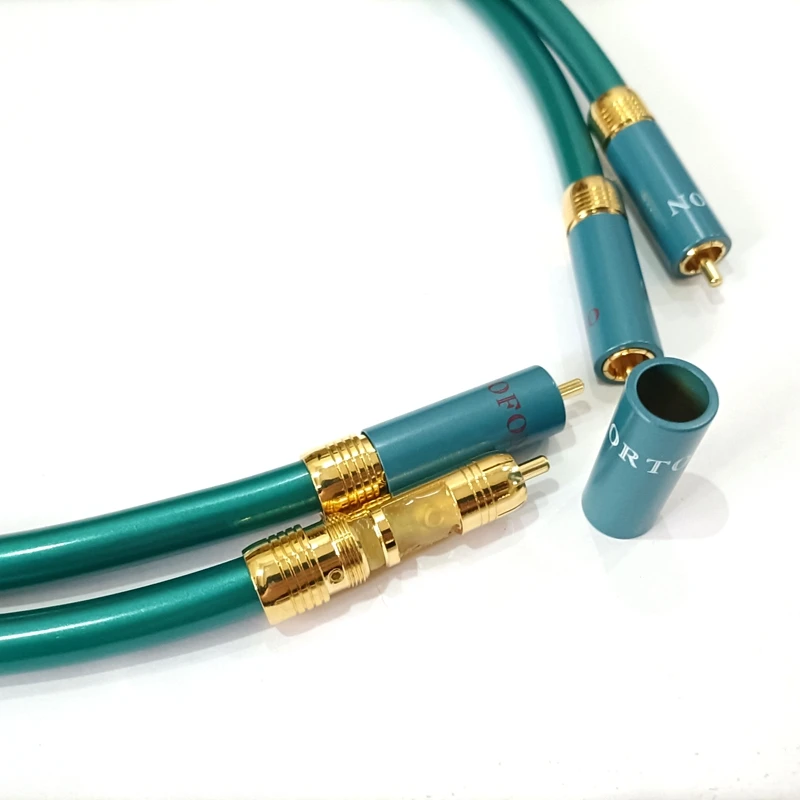 Ortofon 8N OFC Cáp RCA HiFI 2RCA Để 2RCA CD Bộ Khuếch Đại Liên Thông Cáp Âm Thanh