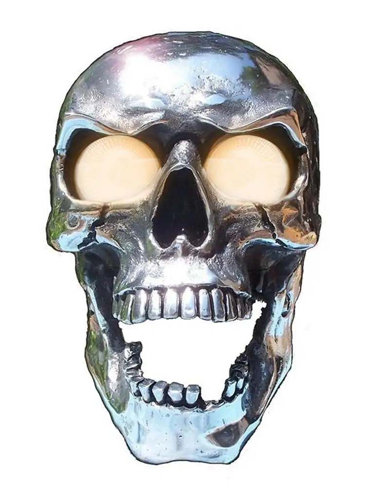 

Motorcycle Skull Headlight Front LED Lamp Motorcycle Light Decoration Luminous Non-luminous Headlight