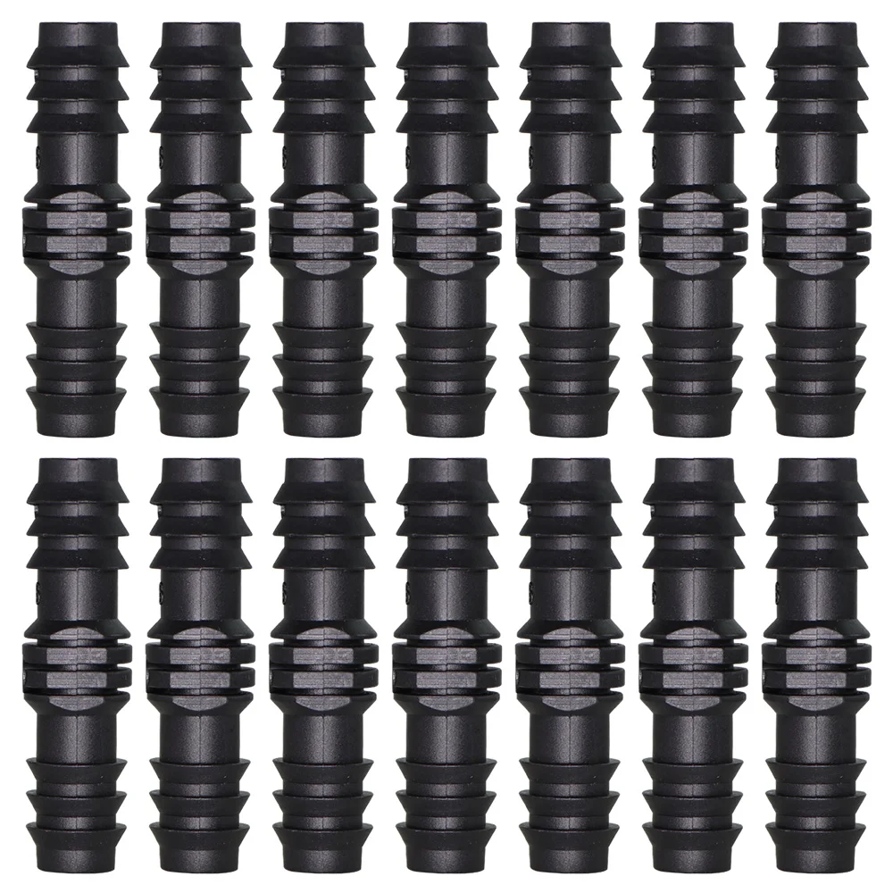 10PCS Garden Watering System 16mm Couplings Straight Connector Micro Drip Irrigation 1/2'' PE Pipe Tubing Hose Repair Fitting