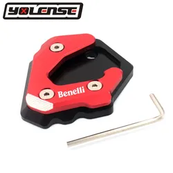 For Benelli TNT25 TNT 25 Motorcycle accessories CNC Aluminum Kickstand Foot Side Stand Extension Support Plate Pad