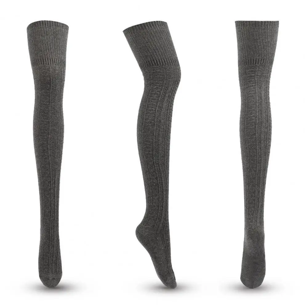 

Women Stockings Casual Socks Cotton Breathable Practical Thigh High Over Knee Socks