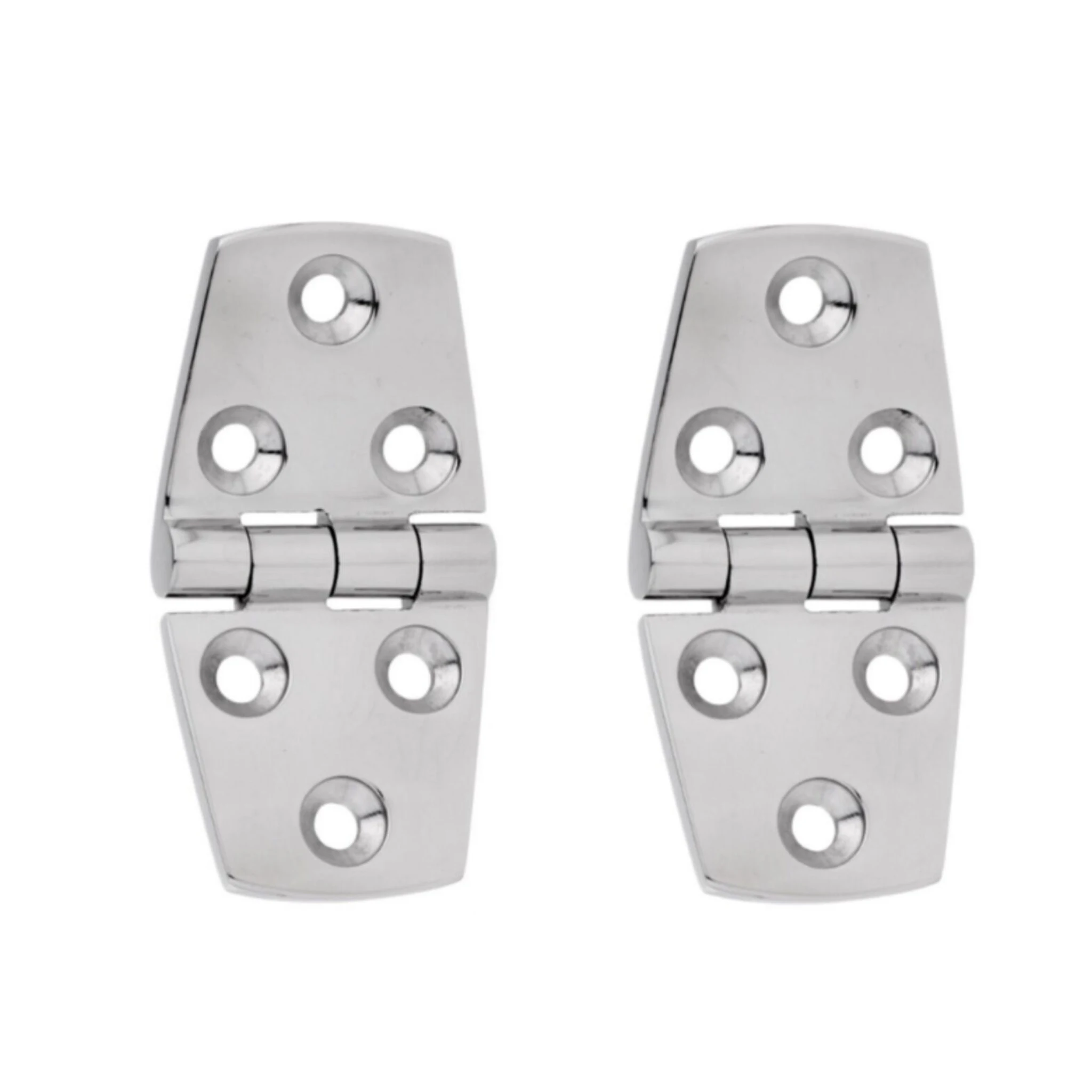 2 pcs Deck Door Hinge 316 Stainless Steel 76mm Hinges for Boat, Cabinet, Hatch, RVs Marine Hardware