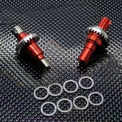 1Set Front and Rear Complete Differential for RC Mosquito Car KYOSHO MINI-Z AWD AMZ MINI-Q 1/28 Wltoys Head Single Tail Straight