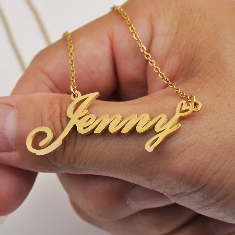 Necklace with Name Vote for His Her Family Member Best Friend Birthday Gifts on Christmas Mother Day Valentine's Day