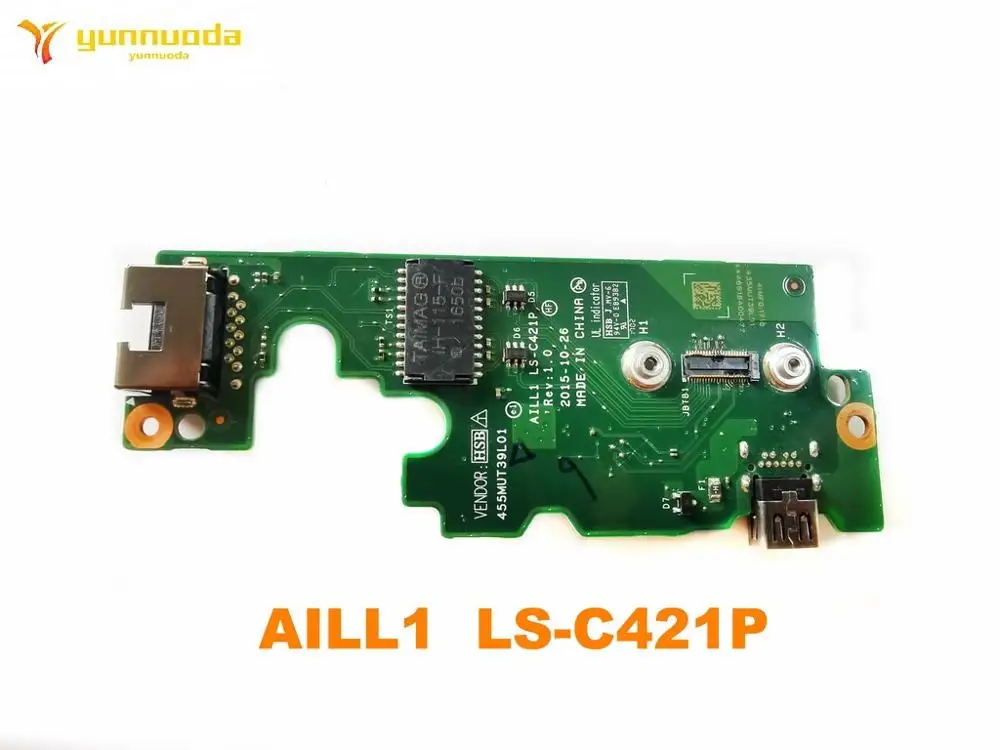 Original for ThinkPad L560 LAN Ethernett VGA USB Board  AILL1  LS-C421P   tested good free shipping