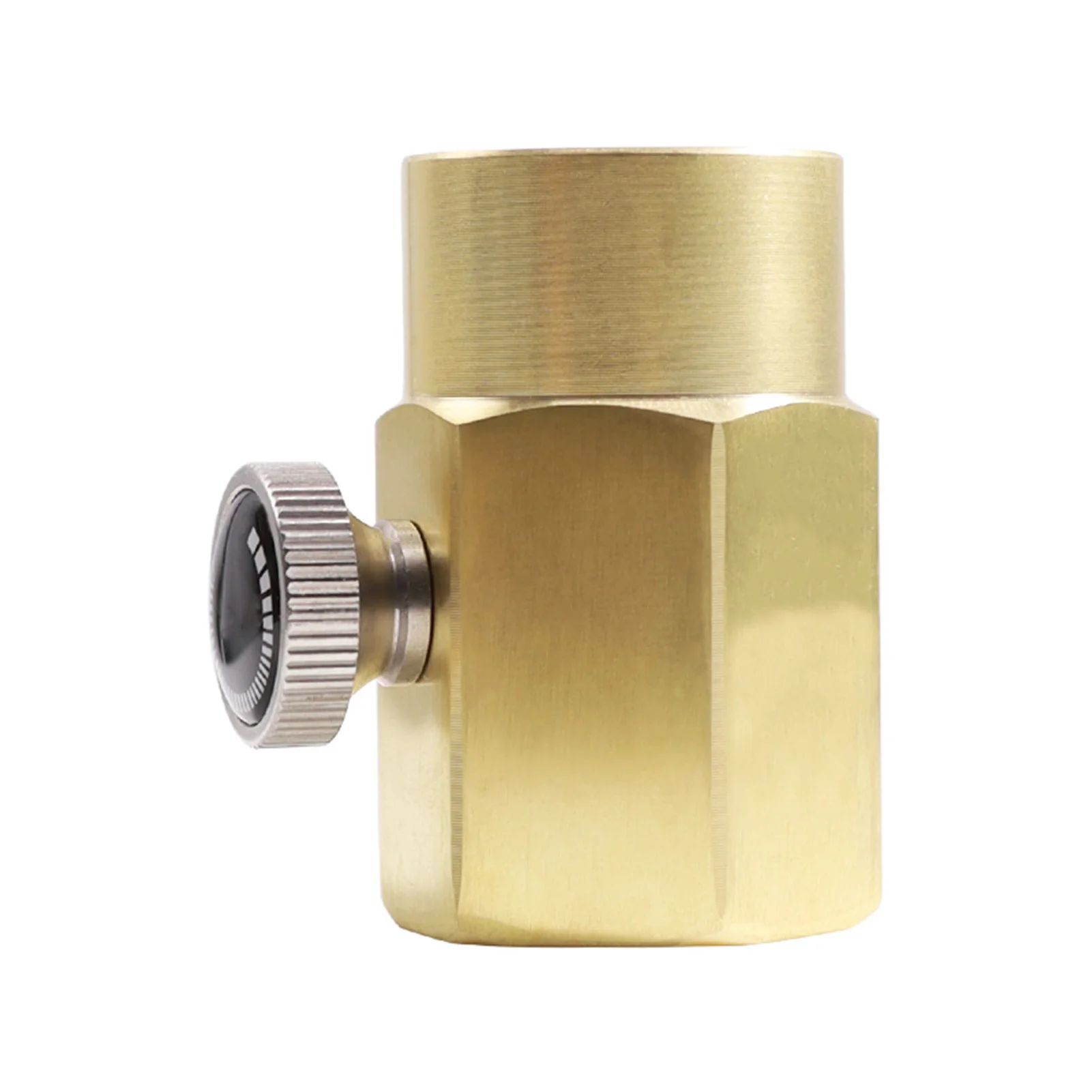 Brass Soda Bottle Adapter CO2 Cylinder Refill Adapter CO2 Fill Valve Connector Soda Refill Bottle TR21-4 to W21.8/CGA320