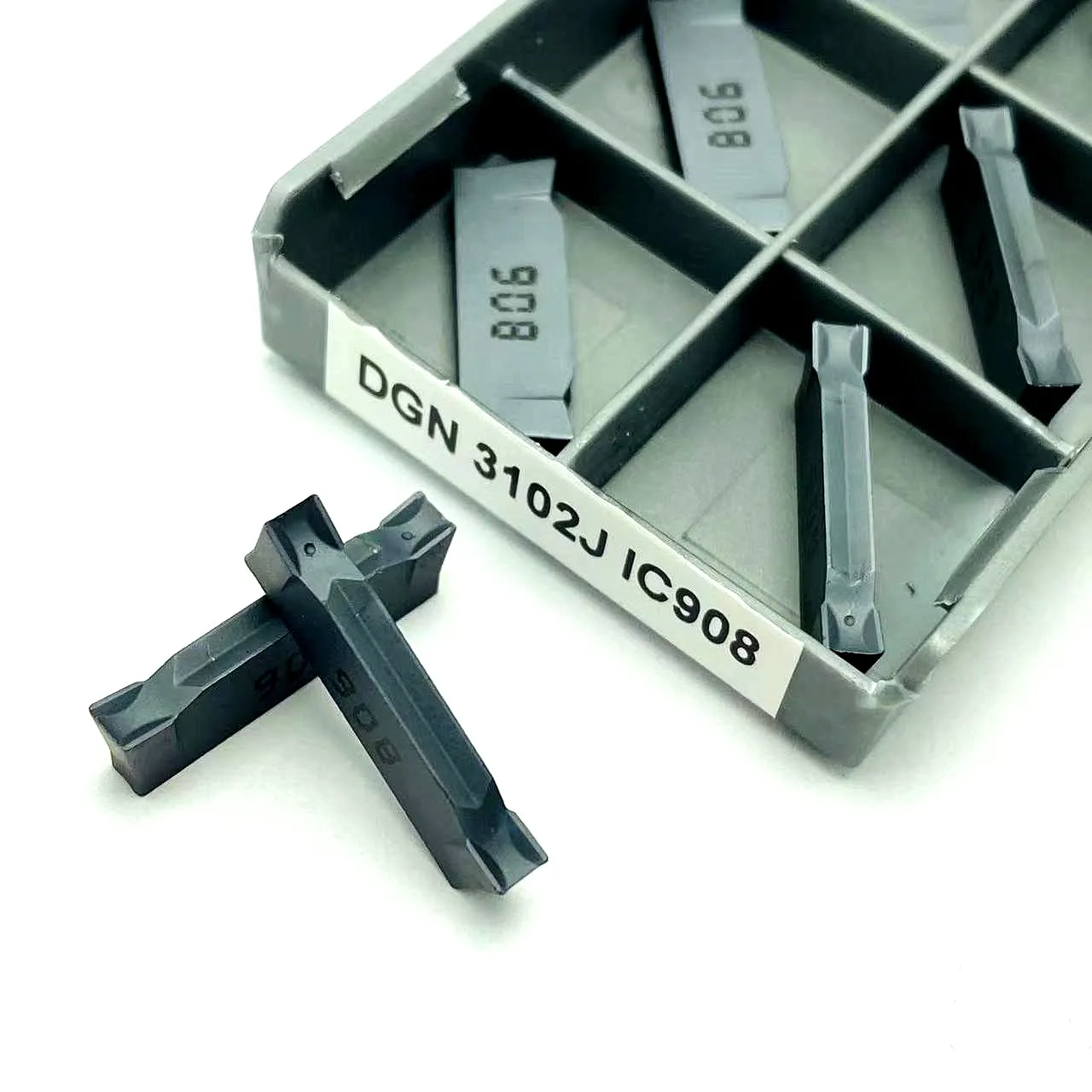 10 pieces of DGN3102J IC908 DGN3102C IC908 cemented carbide original slotting inserts, high-quality tools, CNC turning inserts