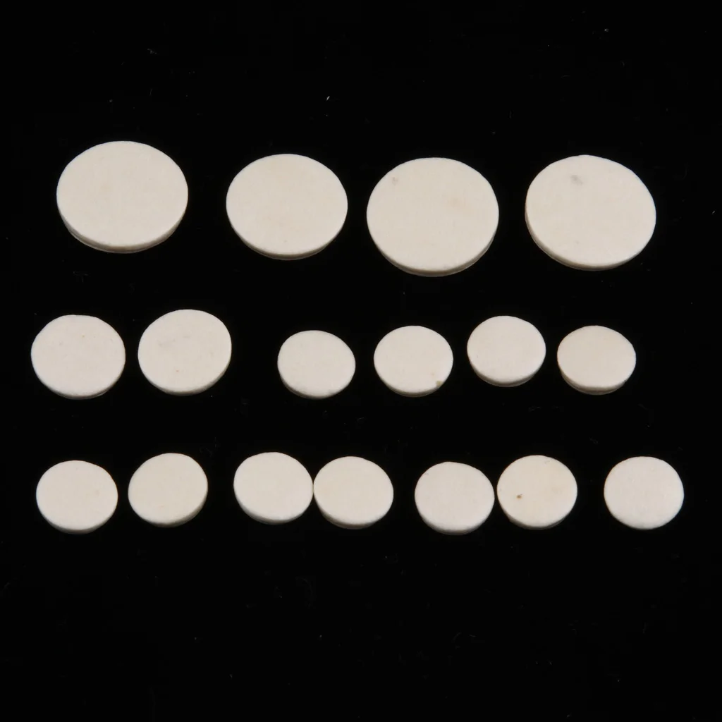 17pcs Soprano Bb Clarinet Pads Kit Set for Clarinet Repair Maintenance