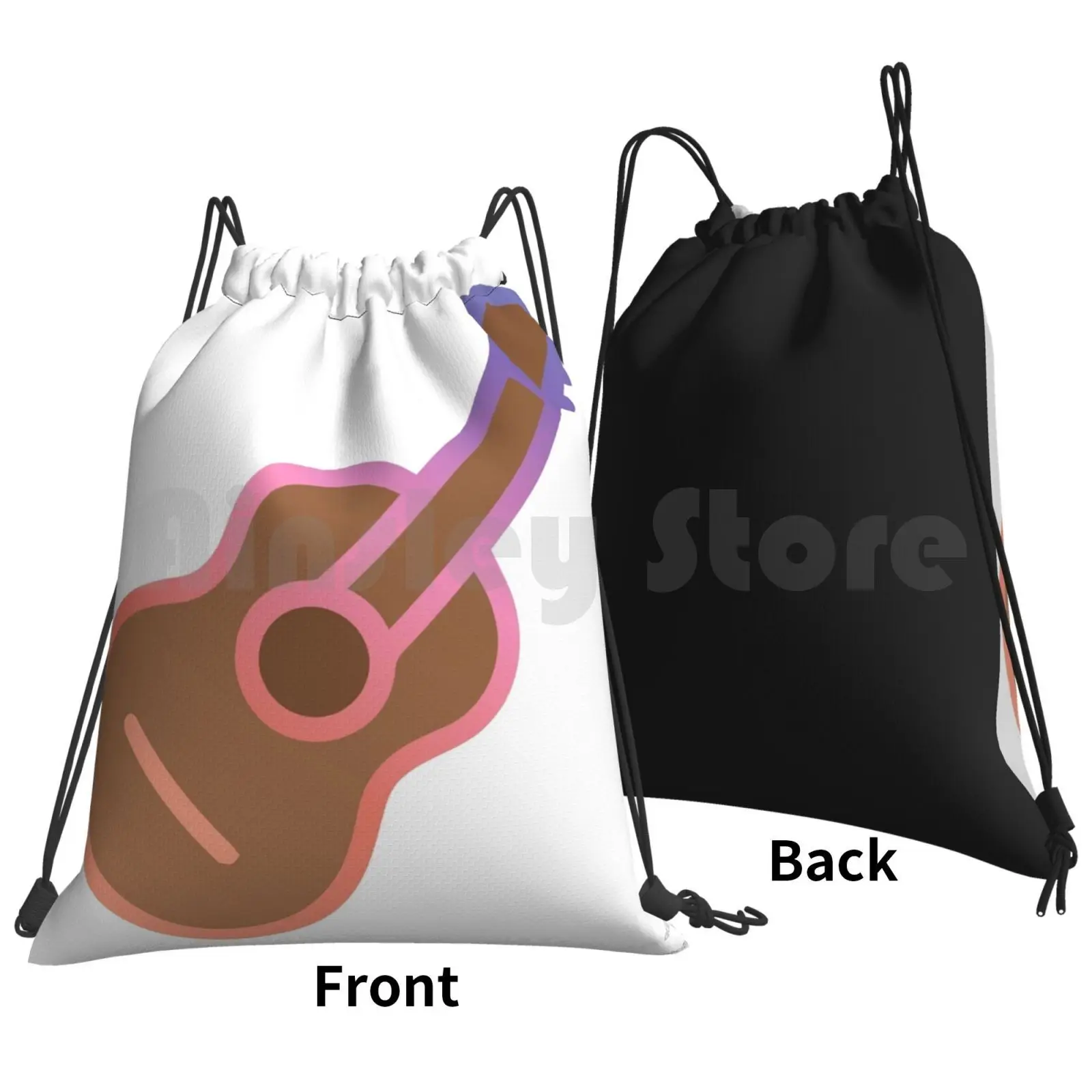 Guitar Backpack Drawstring Bags Gym Bag Waterproof Guitar Acoustic Electric Music Band Instrument String Amp Play