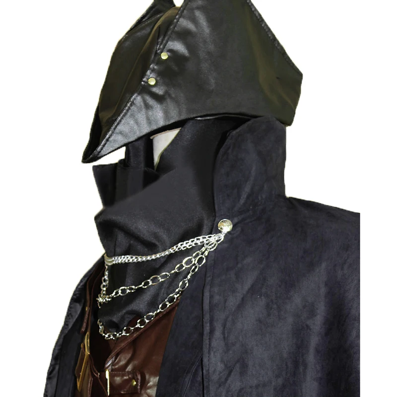 Bloodborne Cloak Coat Vest Shirt Outfit WholeSet For Men Game Halloween Cosplay Costume Custom Made New Arrival