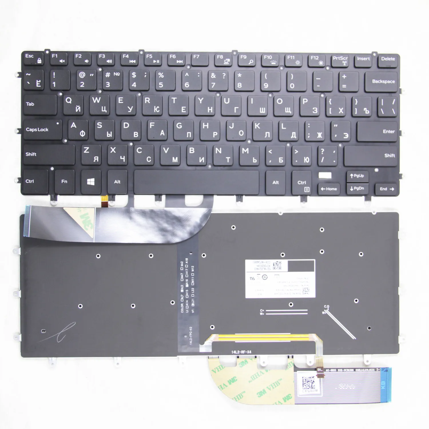 New Original US/UK(GB)/RU(Russian) FOR DELL XPS 15 9550 9560 9570 M5510 Inspiron 15 7558 7568 7590 P56F Laptop Keyboard Backlit