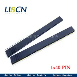 10PCS 1X40 PIN Single Row Straight FEMALE PIN HEADER 2.54MM PITCH Strip Connector Socket 140 40p 40PIN 40 PIN