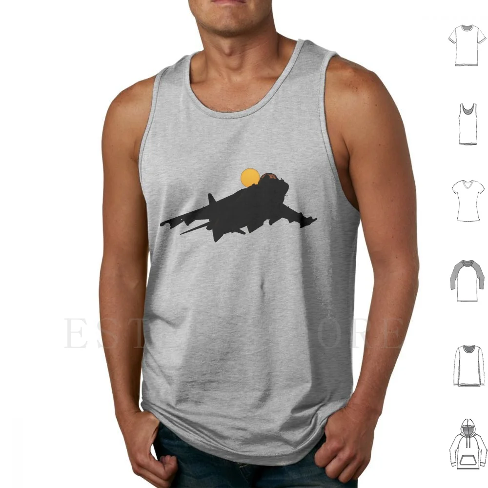 Harrier Jump Jet At Sunset ? ? Tank Tops Vest Fighter Fighter Jet Fighter Pilot Aviation Military Aviation Military Plane