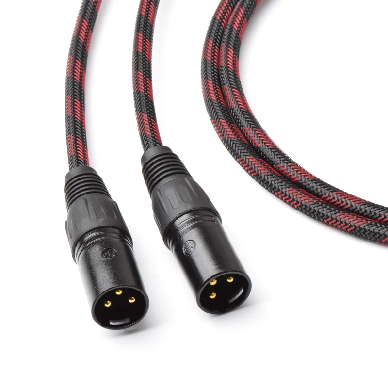 ATAUDIO 1 para HIFI podwójny 6.35mm do Dual XLR męski kabel Audio 4N OFC 6.5 TRS do 2 XLR przewód Audio