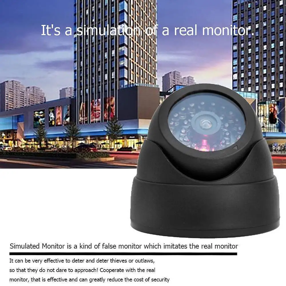 Outdoor Simulatie Beveiliging Dome Dummy Fake Camera Met Rood Knipperend Led Light Indoor Outdoor Home Security Video Surveillance