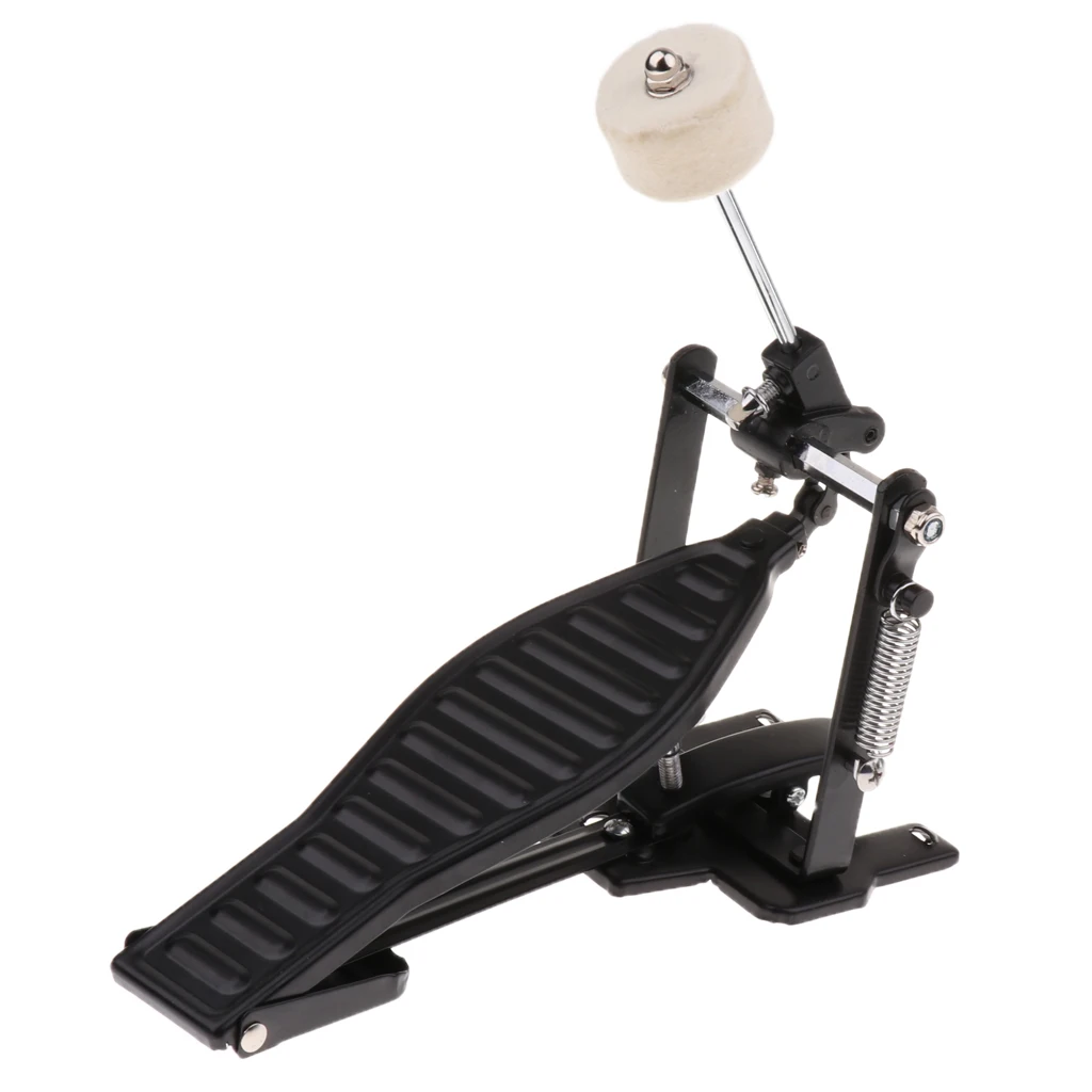 Single Spring Bass Drum Pedal with Drum Wool Beater for Children Gift