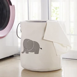 Toy Storage Box Washing Dirty Clothes Storage Bag Laundry Basket Canvas Baby Toy Hamper Bin Storage Free Shipping