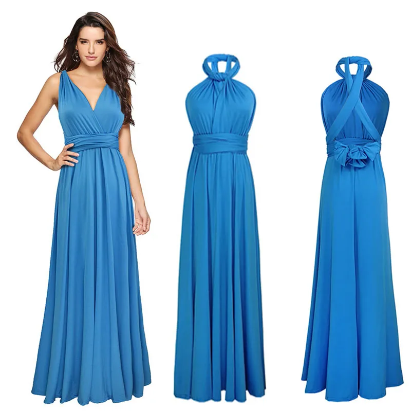 Sexy Women Multiway Wrap Convertible Boho Maxi Club Dress Fashion Bandage Long Dress Party Eveneng Infinity Robe Longue Femme