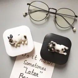 Cute Dog Contact Lenses Case Travel Lens Box Set With Mirror Eye Lenses Holder Container For Lens lente de contato