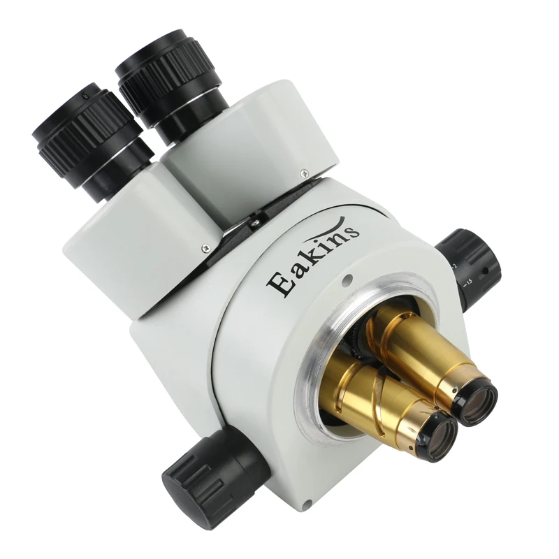 Imagem -03 - Simul-foco Parfocal Trinocular Microscópio Estéreo Cabeça Wf10x Ocular Dioptria Observação Amplificação Display 3.5x 7x 45x 90x