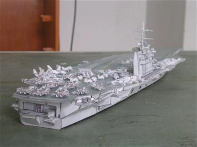 1:700 Scale USS Harry S. Truman CVN-75 Aircraft Carrier Handcraft 3D Paper Model Kit Puzzles Handmade Toy DIY Military Fans Gift